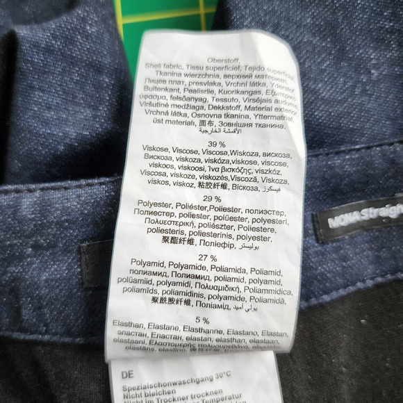 OLSEN MONA Straight Stretch Denim Pants 16 - Picture 8 of 9